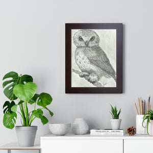 Majestic Nocturne: Hand-Drawn Owl