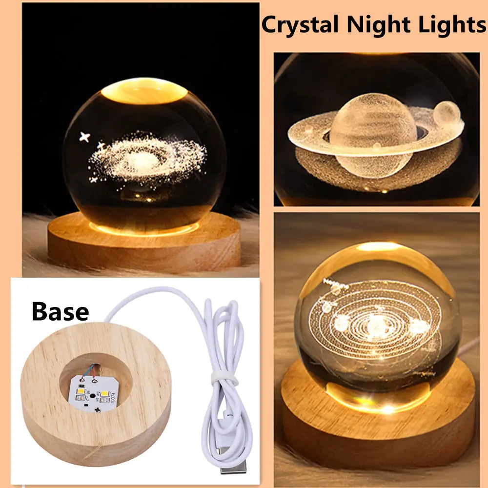 3D Laser Engraved Balls Lamp